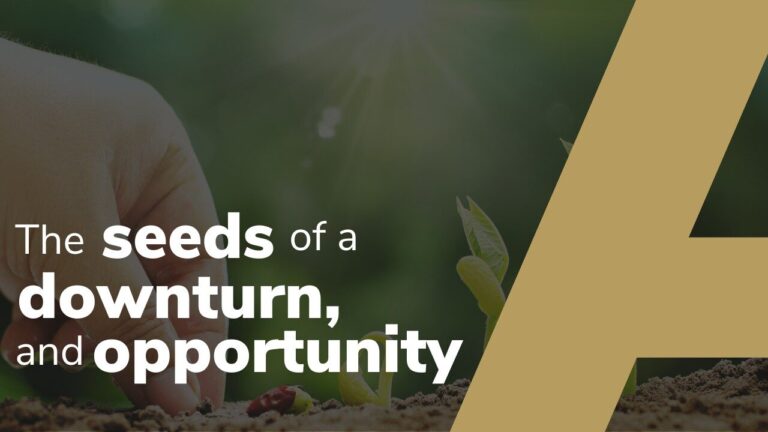 The seeds of a downturn, and opportunity